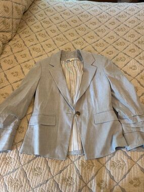 Veronica Beard Dickey Blazer with White Striped Lining